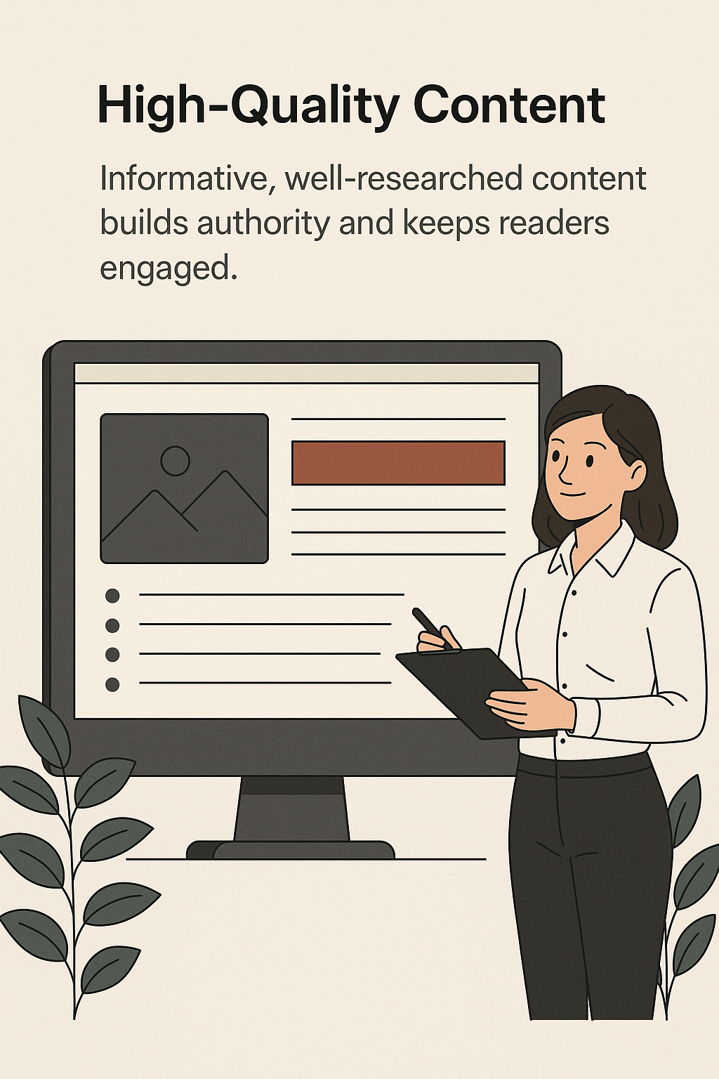 3 Ways SEO Content For Small Business Can Skyrocket Your Small Business’s Online Visibility 2 Professional content writer researching keywords and creating SEO-optimized blog posts for small business websites